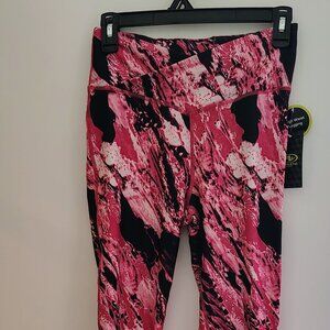 New Athletic Works cross waist Pink and Black activewear leggings XS 0-2 size